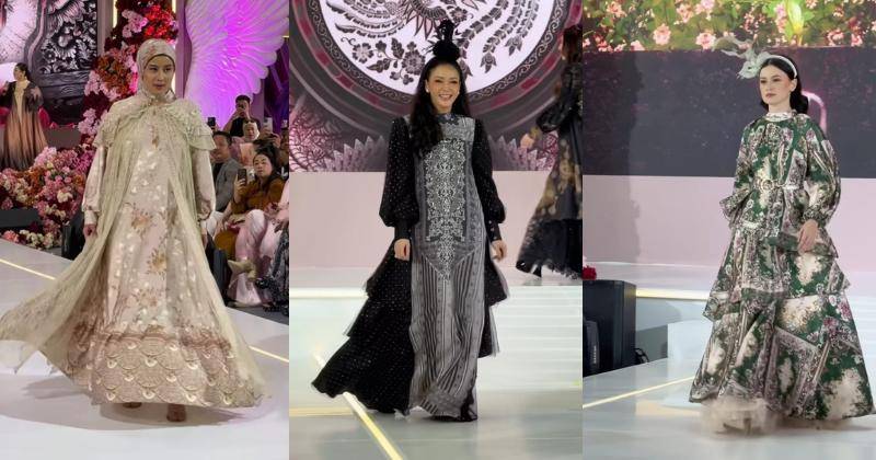 7 Potret Artis saat Fashion Show untuk Koleksi Lebaran Shella Saukia!